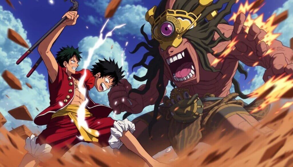 Luffy tag-team attack