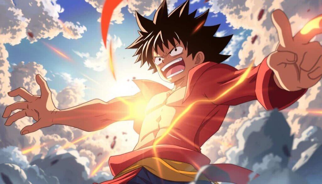 Luffy awakens Gear 5