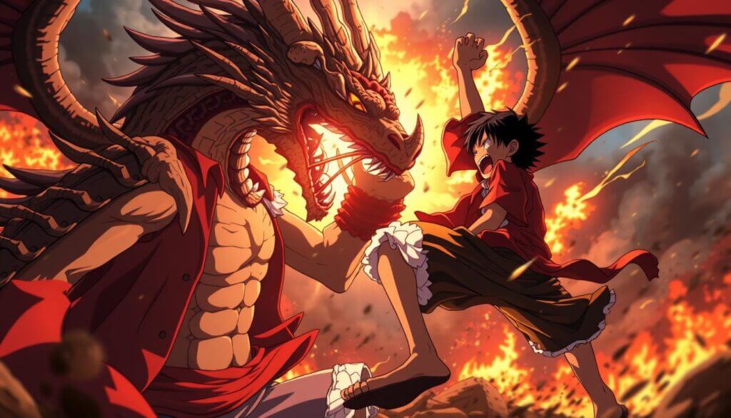 luffy vs kaido wallpaper