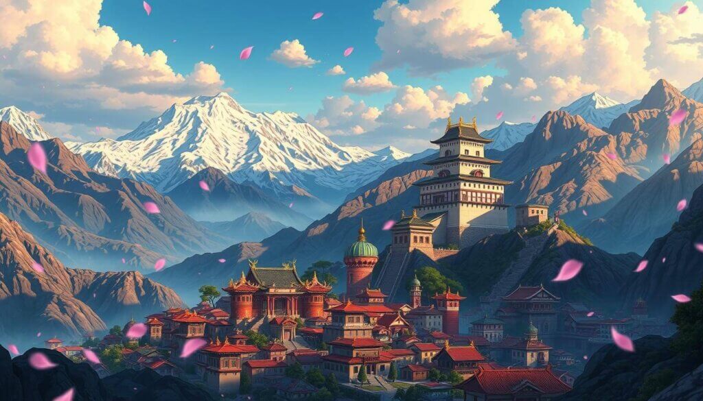 Kaido’s palace in mountains