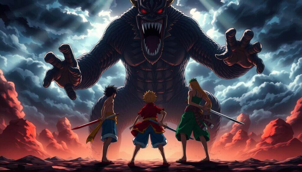 Kaido demon vs samurai trio