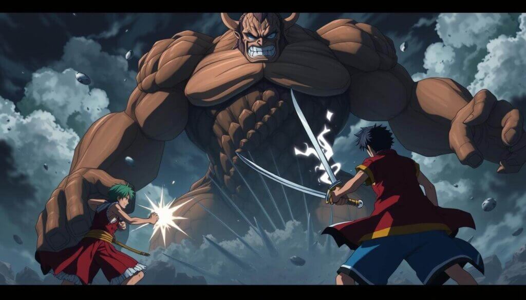 Pirates vs giant Kaido form
