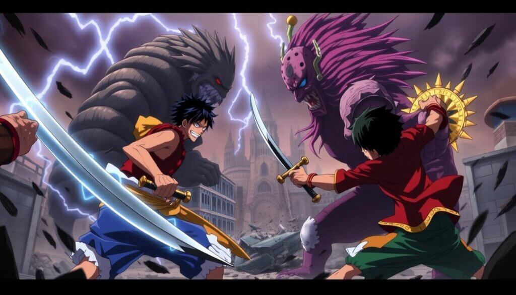 Luffy crew vs Kaido beasts