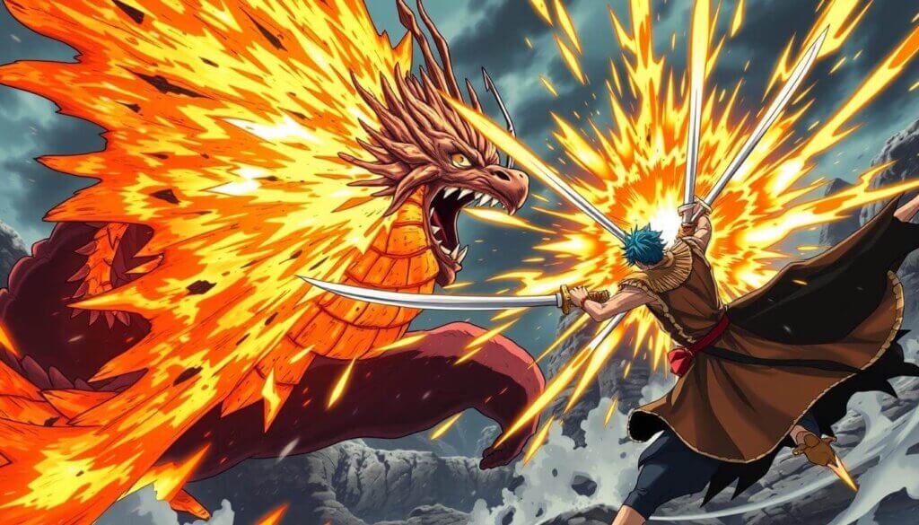Kaido clashes fire dragon
