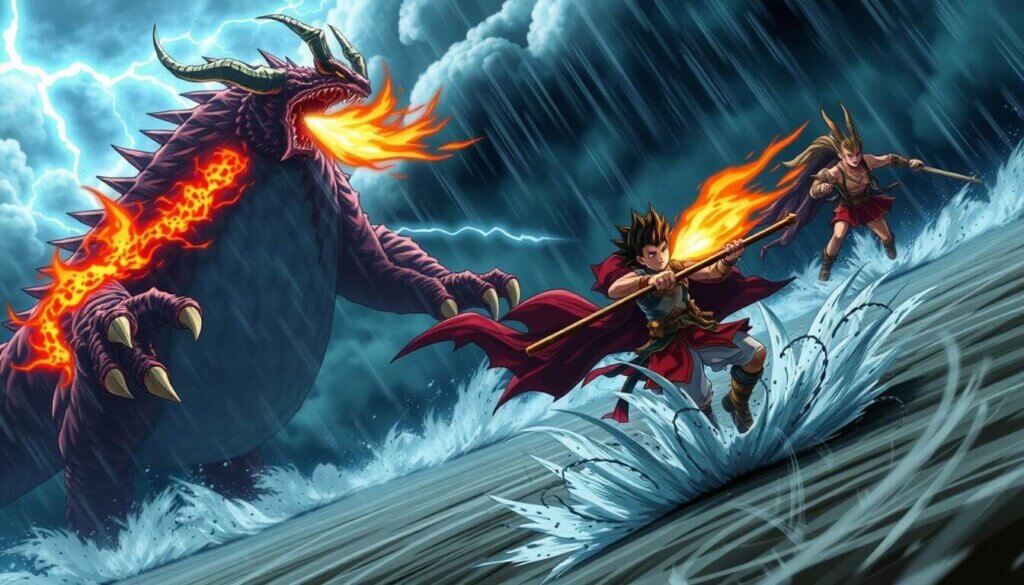 Kaido vs Luffy & Zoro