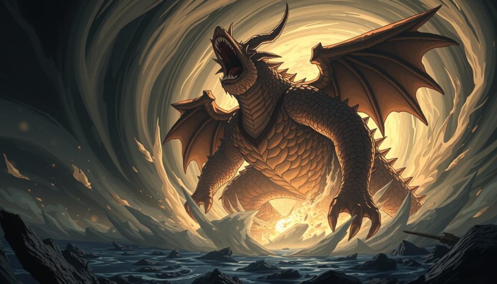 Kaido's dragon form transformation