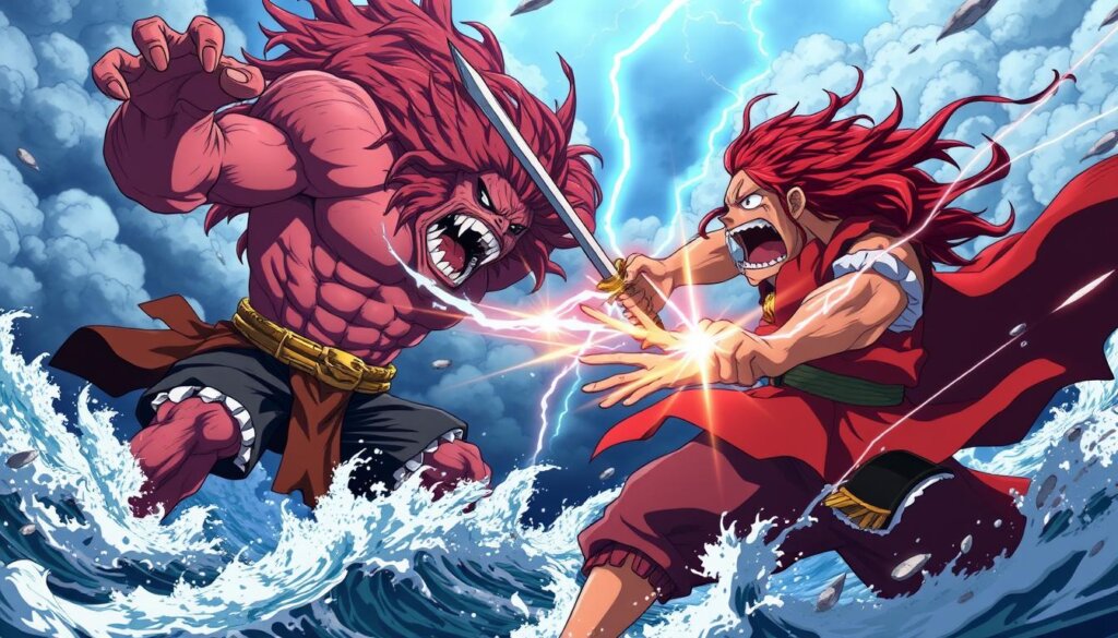 kaido vs shanks battle result comparison